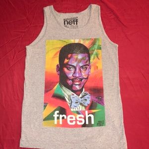 Neff T-shirt Tank Top Grey Mens Small Madsteez